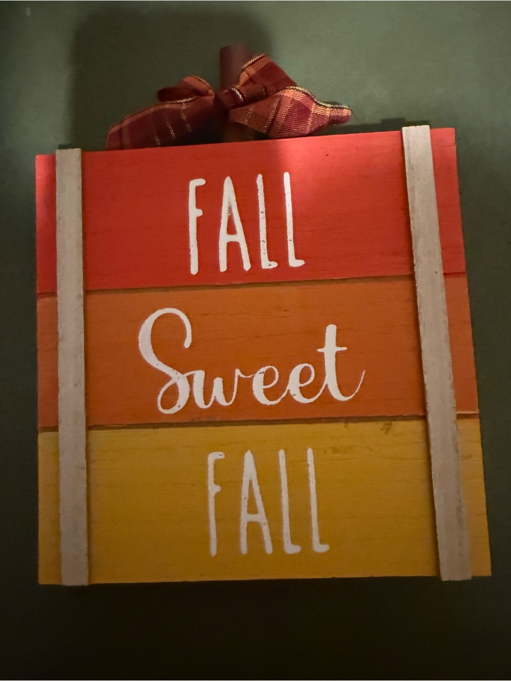 GIVEAWAY- Fall Sweet Fall Wooden Wall Sign - Orange, Red, Yellow